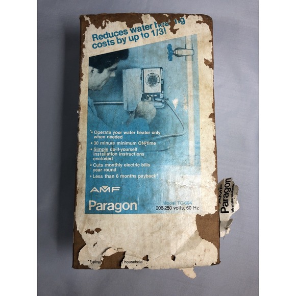 AMF Paragon TC-604 Electric Water Heater Time Control 208-250V 60Hz-Unused - Picture 16 of 16